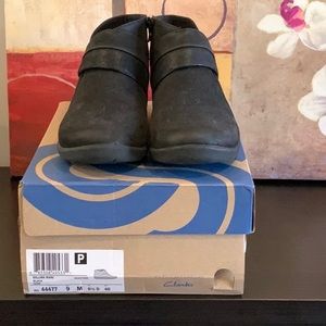 Cloudsteppers by Clarks black ankle boot. Size 9. Flat sole.